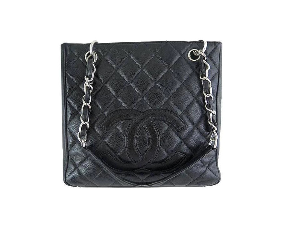 Chanel Petite Shopping Tote Quilted Petite Black