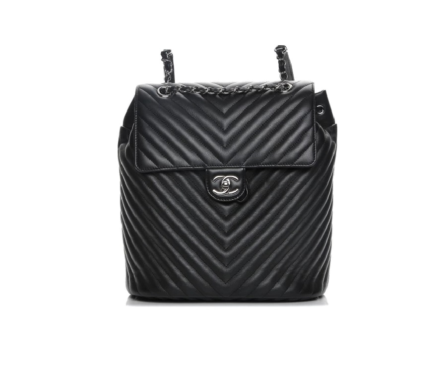 Chanel Urban Spirit Backpack Chevron Quilted Medium