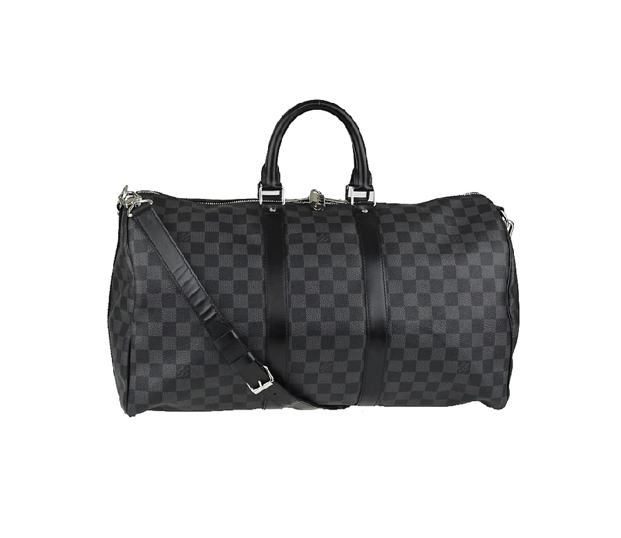 Louis Vuitton Keepall Bandouliere Damier Graphite 45 Black