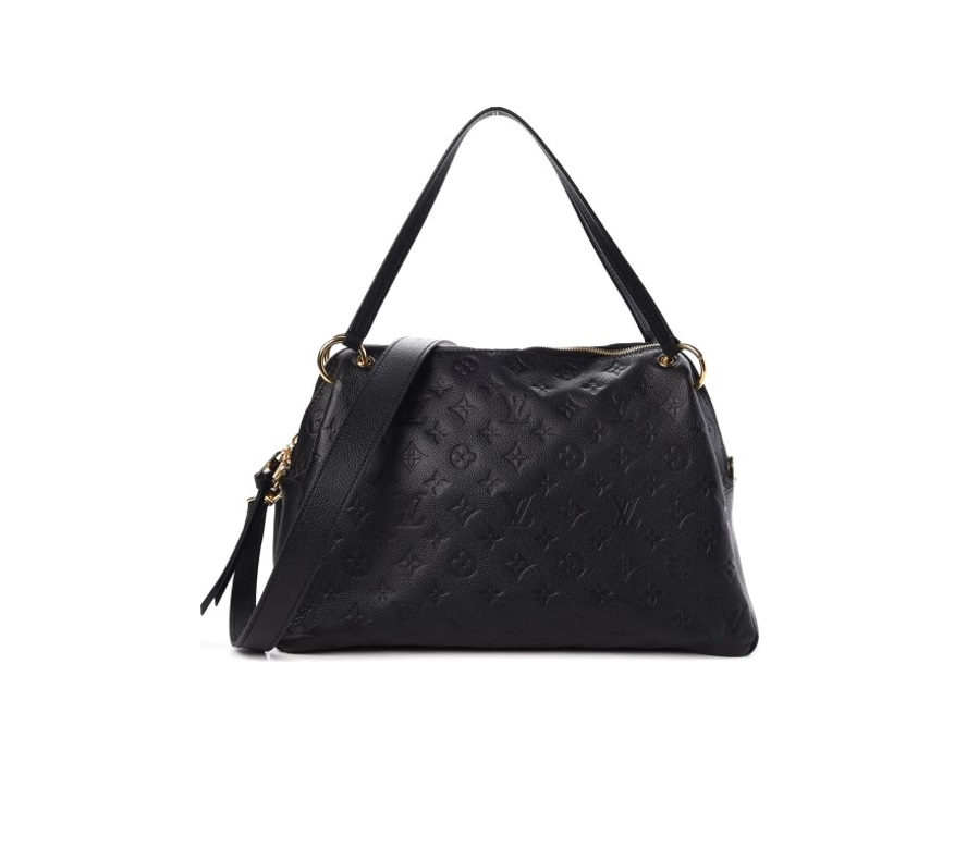 Louis Vuitton Shoulder Bag Ponthieu Monogram Empreinte With Accessories PM Noir Black