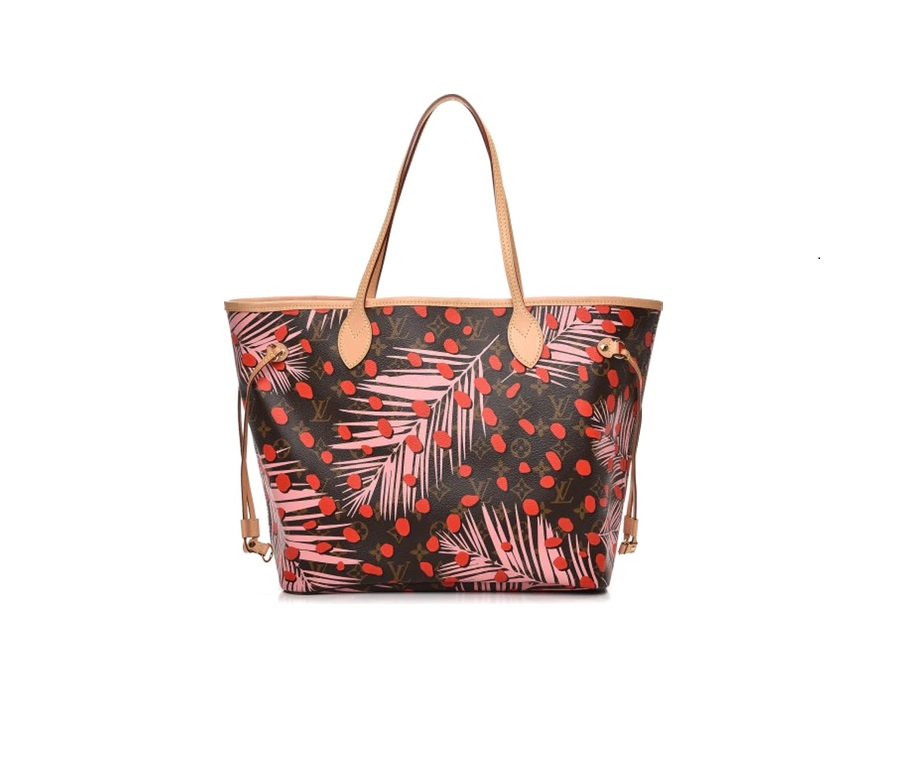 Louis Vuitton Tote Neverfull Neo Monogram Palm Springs Jungle MM Sugar Pink Poppy