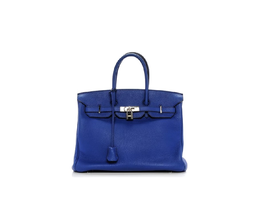 Hermes Birkin Togo 35 Bleu Electrique