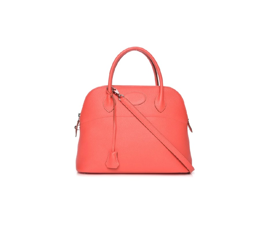 Hermes Bolide Taurillon Clemence 31 Rose Jaipur