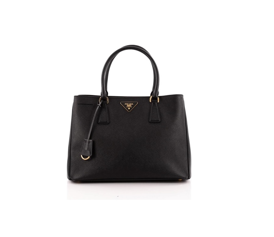 Prada Gardener's Tote Saffiano Medium Nero Black