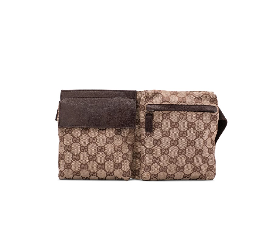Gucci Waist Bag GG Canvas Brown