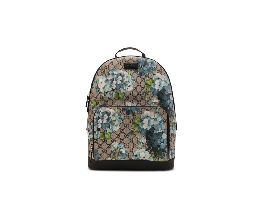 Gucci Blooms Backpack GG Supreme Blue