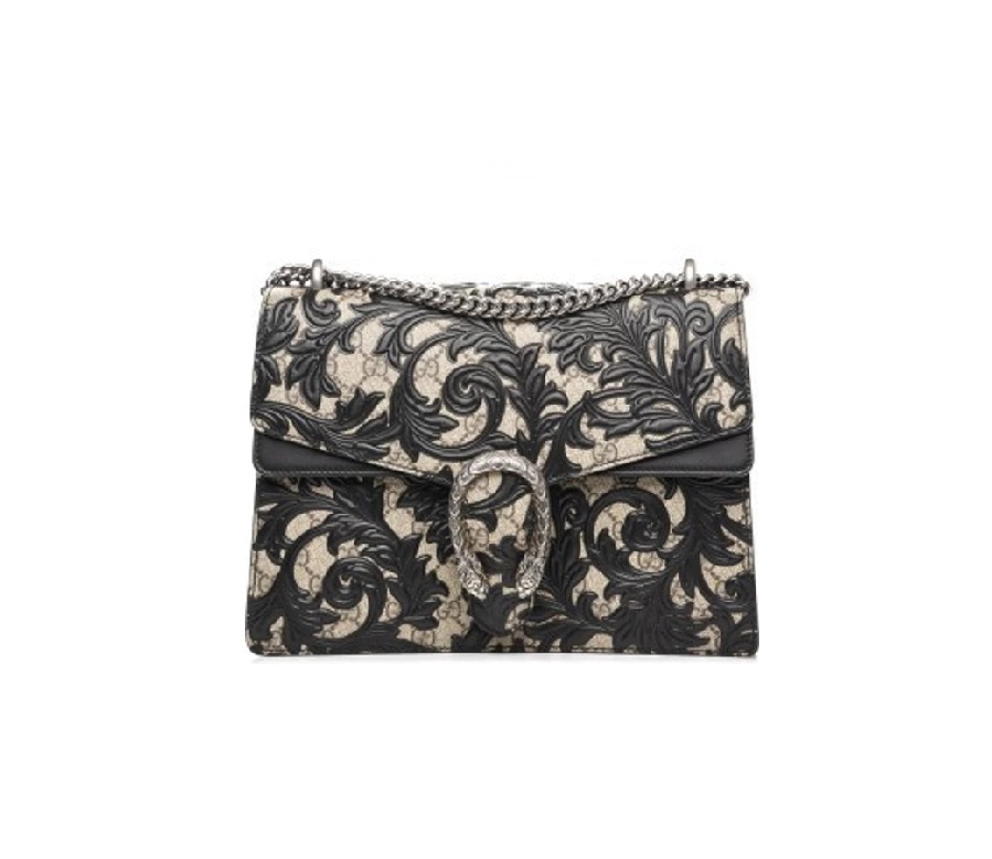 Gucci Dionysus Shoulder GG Supreme Monogram Medium Black/Floral Print