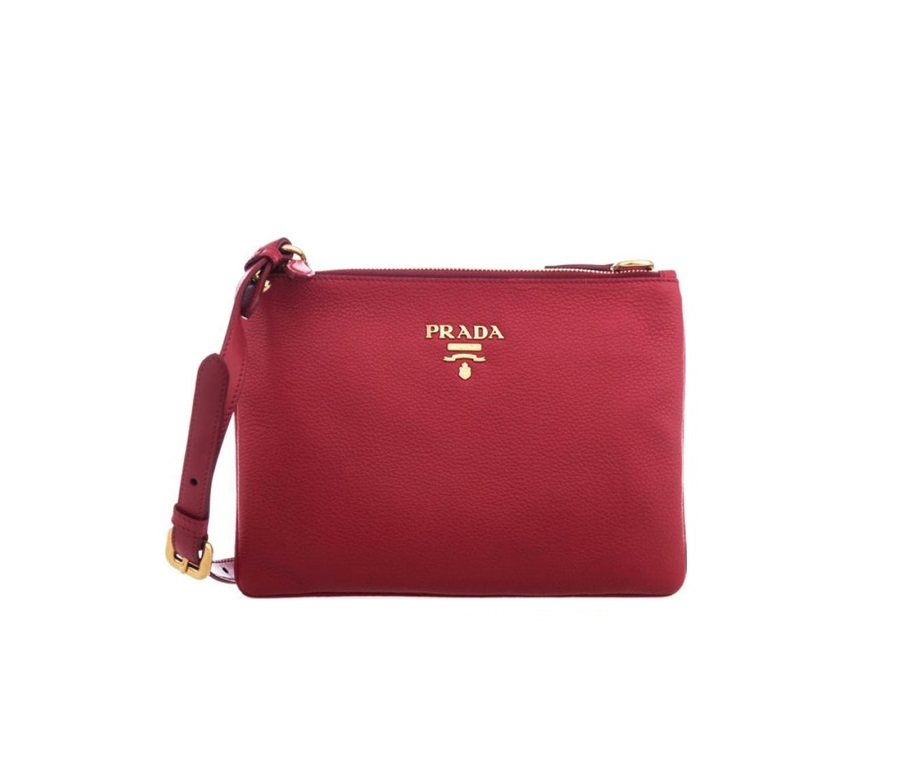 Prada Crossbody Vitello Red