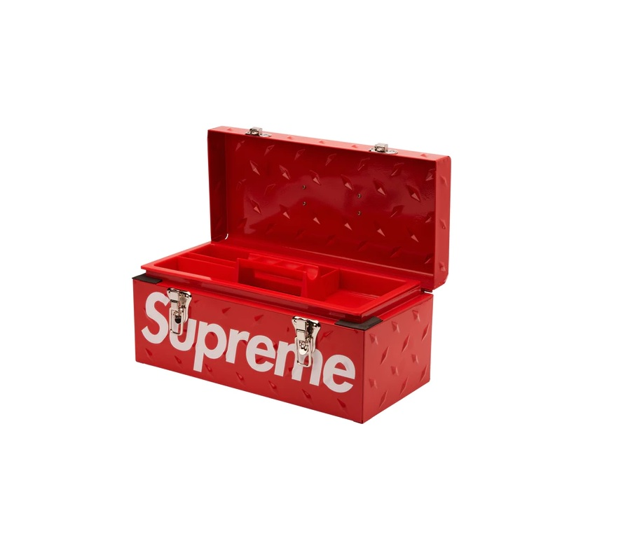 Supreme Diamond Plate Tool Box Red / 슈프림 다이아몬드 플레이트 툴박스 레드