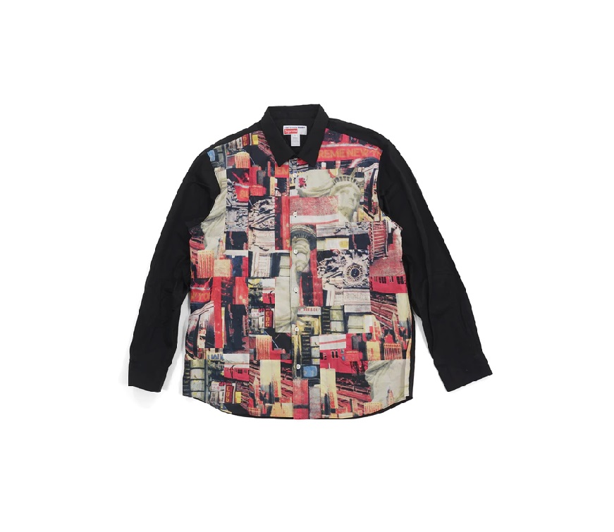 Supreme Comme des Garcons SHIRT Patchwork Button Up Shirt Multicolor / 슈프림 x 꼼데가르송 버튼업 패치워크 셔츠 