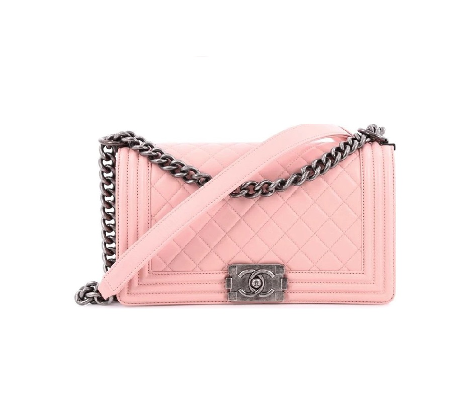 Chanel Boy Flap Quilted Medium Pink