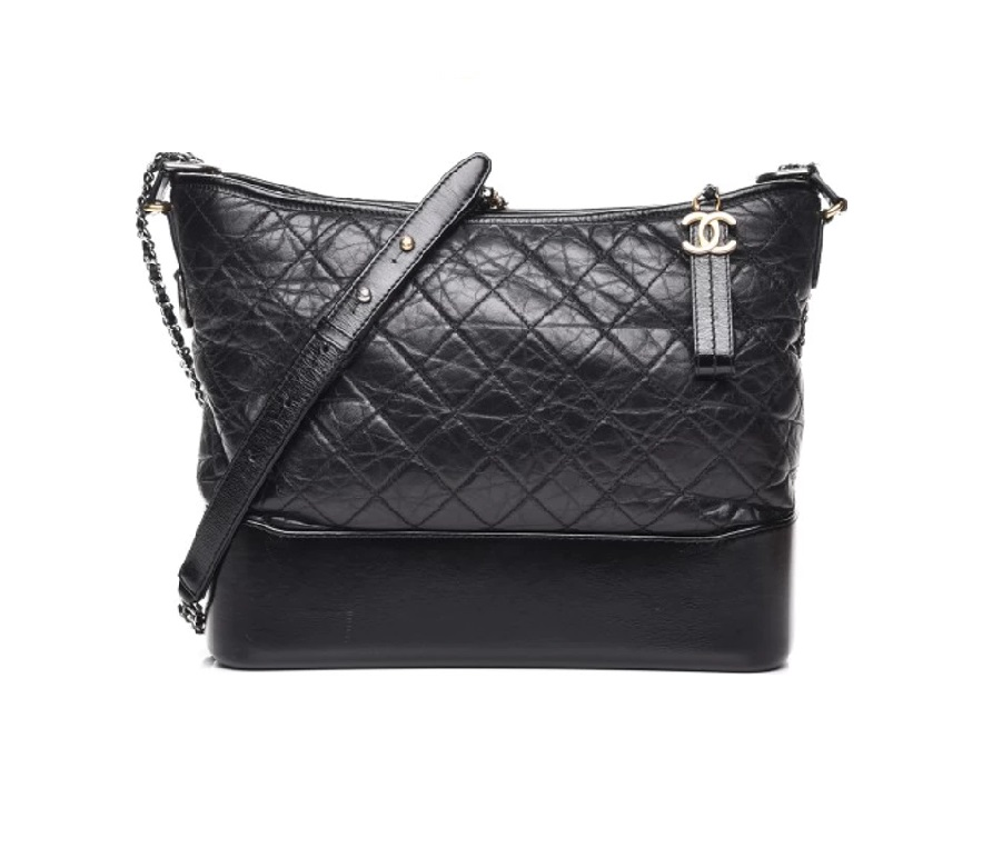 Chanel Gabrielle Hobo Quilted Diamond Large Black