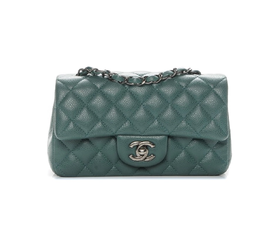 Chanel Rectangular Flap Quilted Mini Green