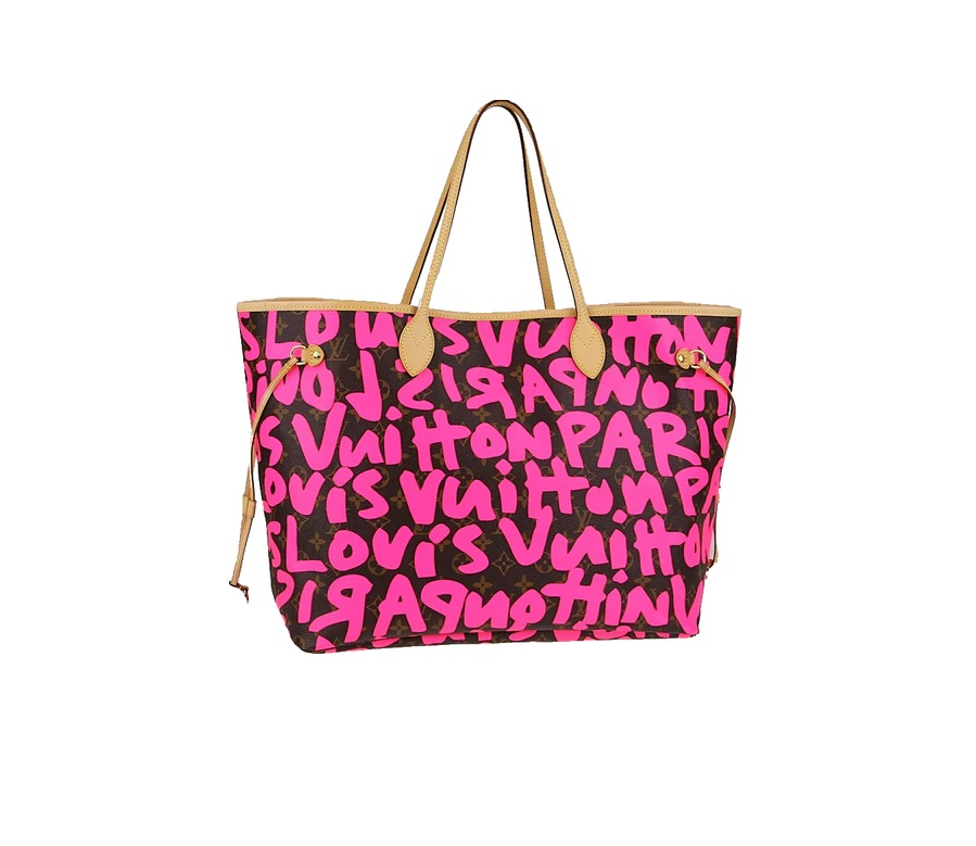 Louis Vuitton Neverfull Stephen Sprouse Monogram Graffiti GM Pink