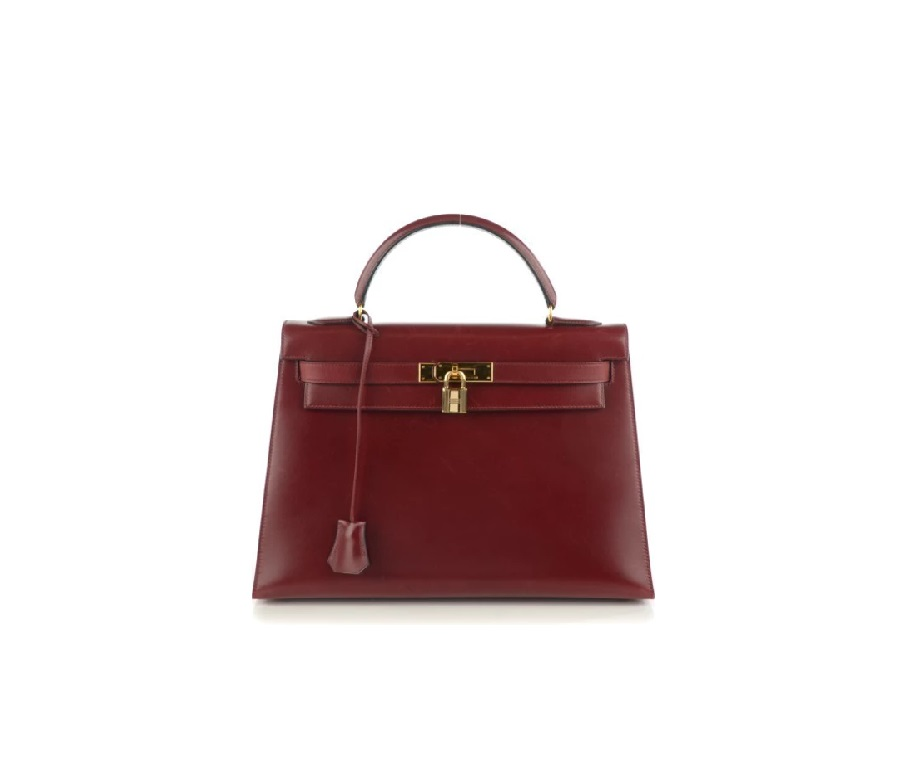 HERMES Box Kelly Sellier 32 Rouge H 145318