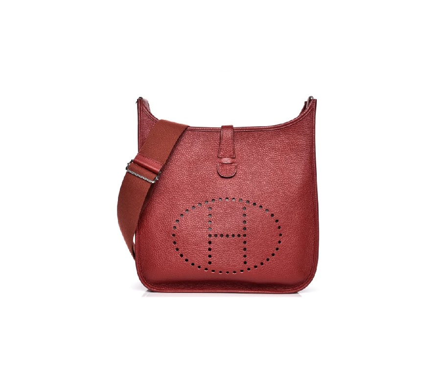 Hermes Evelyne III Taurillon Clemence GM Rouge H