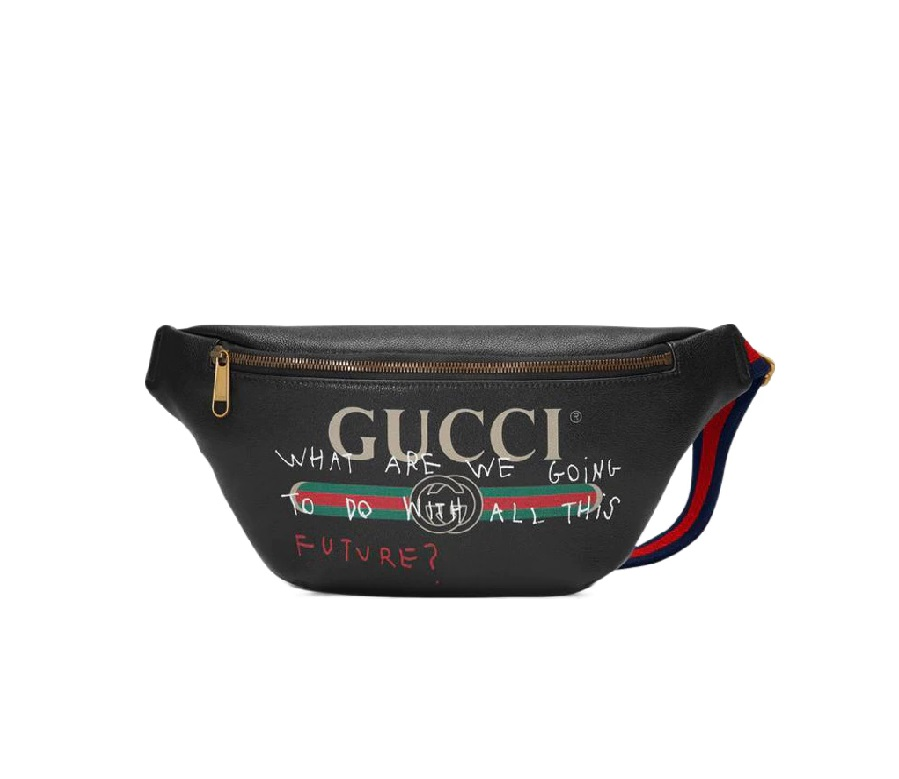 Gucci Coco Capitan Logo Belt Bag Vintage Logo Black