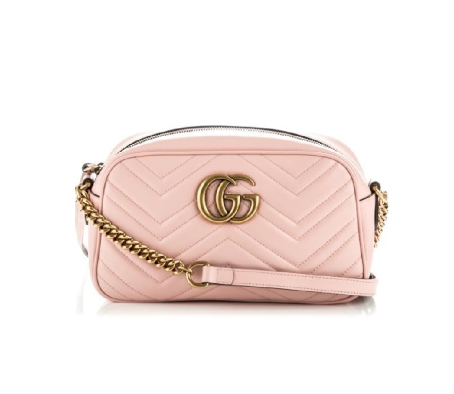 Gucci Marmont Camera Bag Matelasse Small Pink