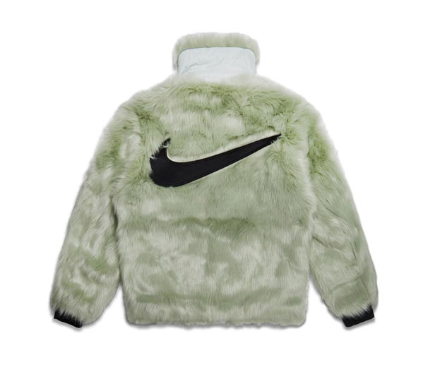 나이키 앰부쉬 퍼 자켓 그린 / Nike x Ambush Women's Reversible Faux Fur Coat Jade Horizon/Black