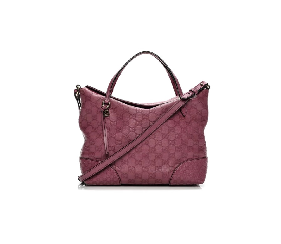 Gucci Bree Tote Monogram Guccissima Medium Peonia Pink