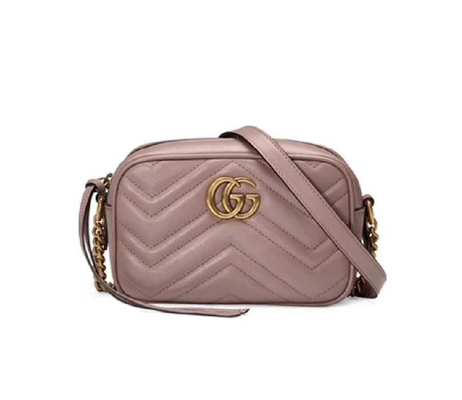 Gucci GG Marmont Shoulder Matelasse Small Dusty Pink