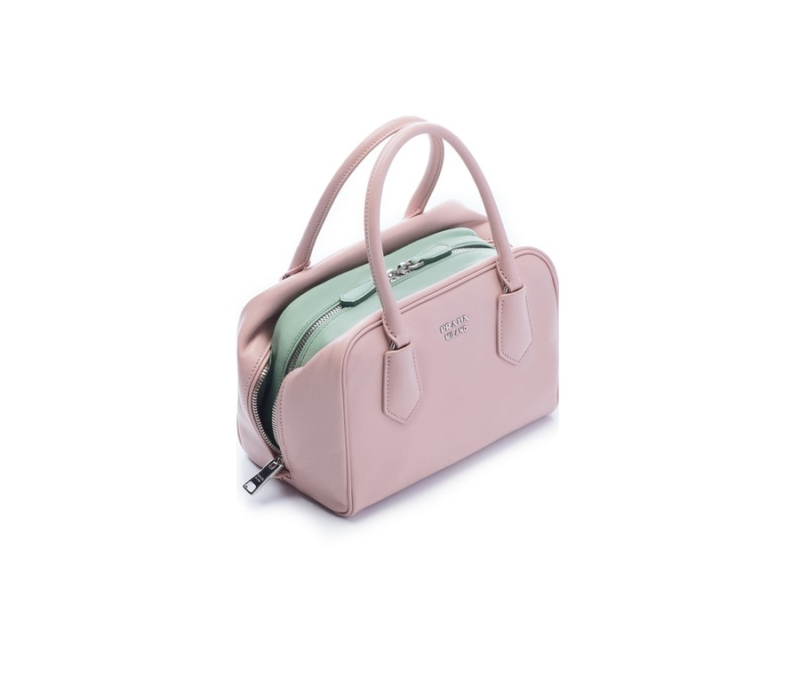 Prada Bauletto Handbag Light Pink