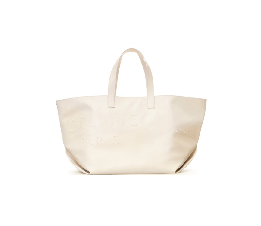 Celine Cabas Made In Medium White