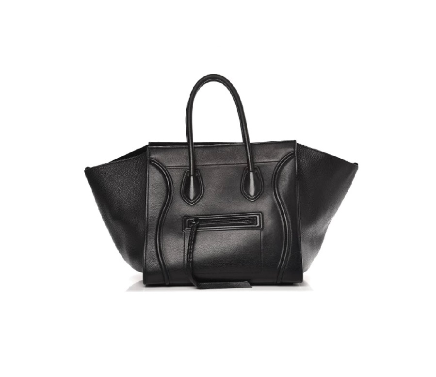 Celine Cabas Phantom Luggage Medium Black