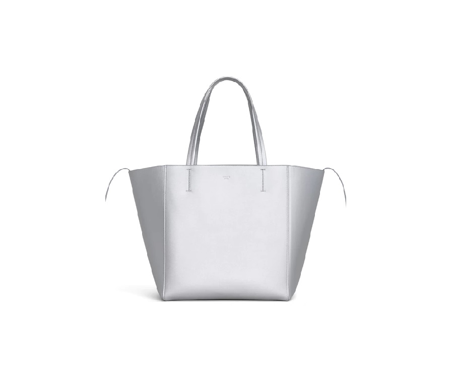 Celine Cabas Phantom Laminated Small Silver