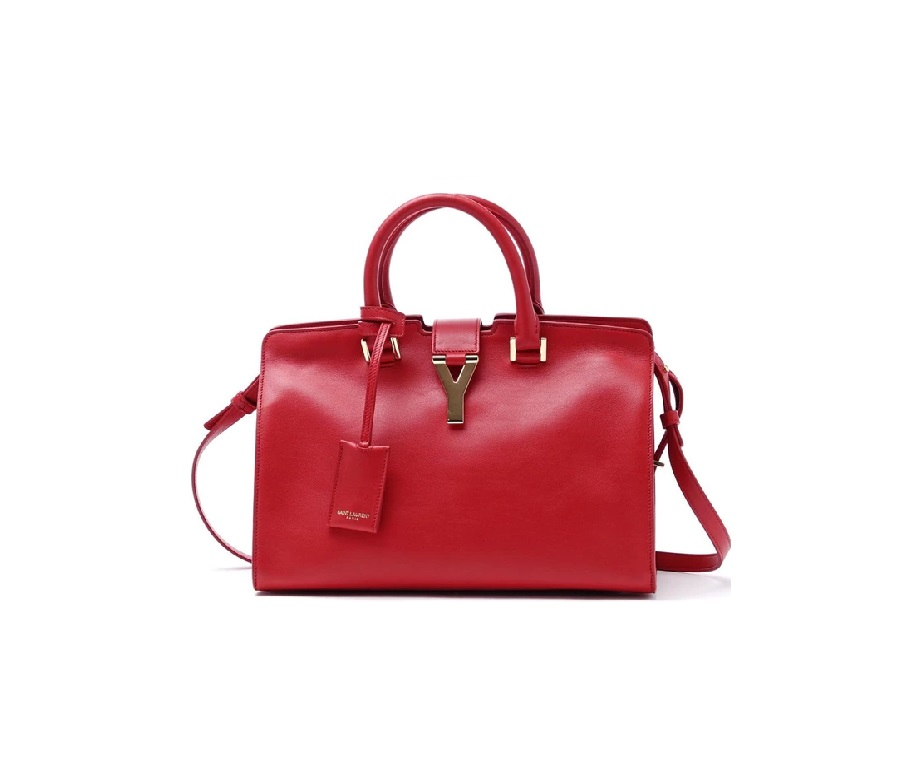 Saint Laurent Classic Cabas Y Top Handle Small Red