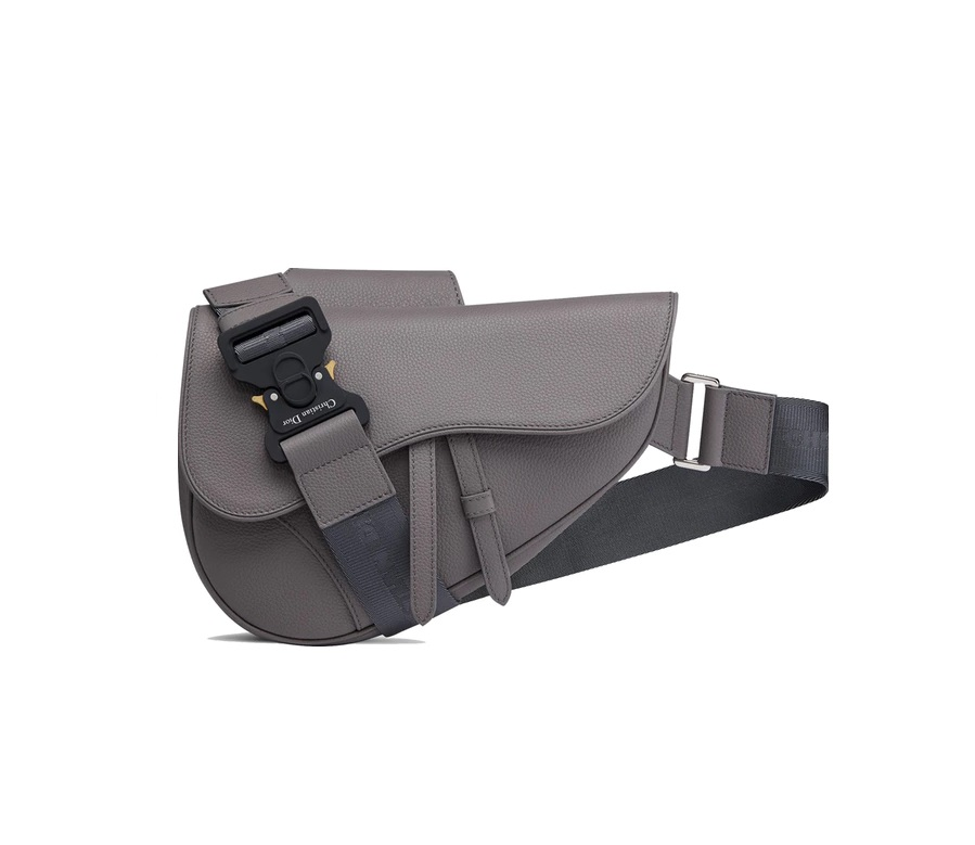 Dior Saddle Bag Calfskin Gray