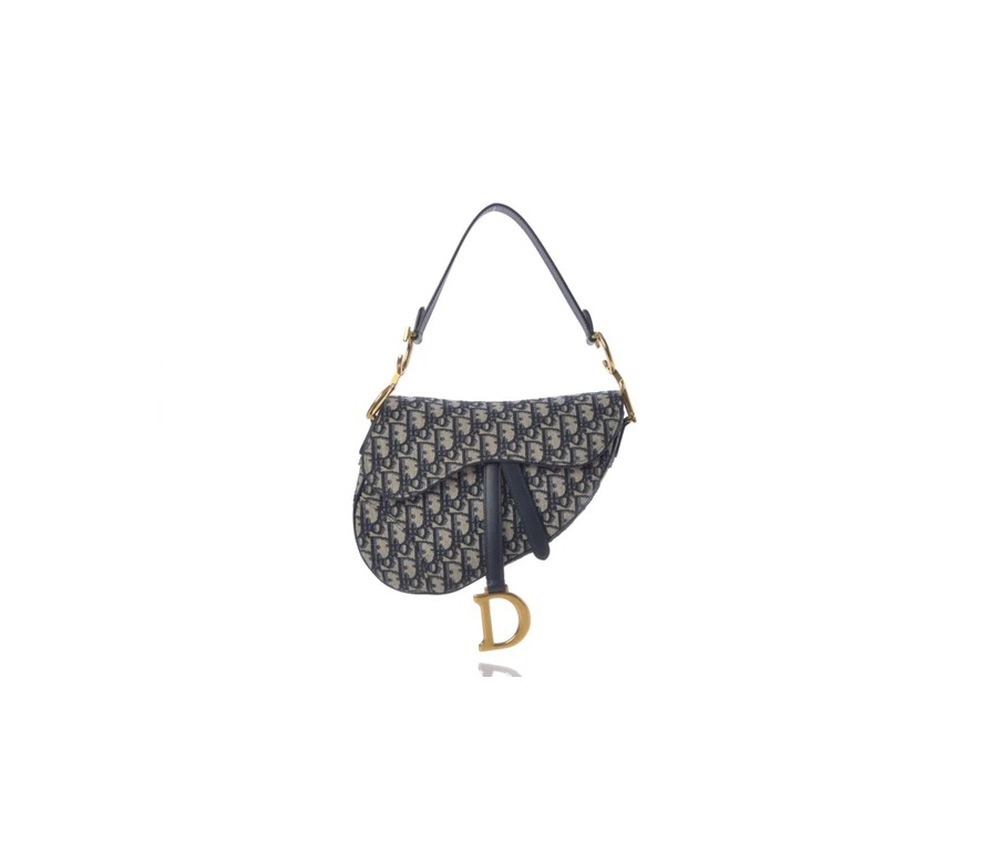 Dior Oblique Saddle Bag Blue