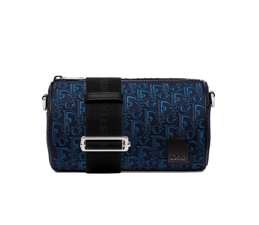 Dior Roller Messenger Bag Oblique Black/Blue