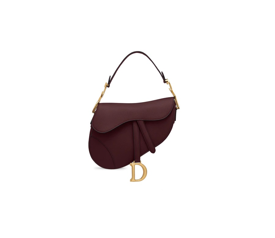 Dior Saddle Bag Calfskin Amaranth