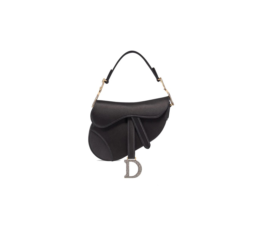 Dior Saddle Bag Satin Mini Black