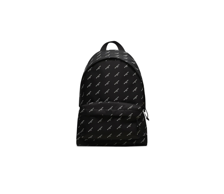 Balenciaga Explorer Backpack Logos Large Black/White