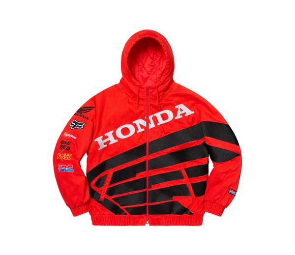 슈프림 혼다 퍼피 짚업 자켓 레드 / Supreme Honda Fox Racing Puffy Zip Up Jacket Red