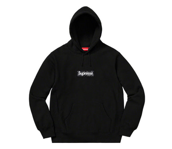슈프림 반다나 박스 로고 후드 블랙 / Supreme Bandana Box Logo Hooded Sweatshirt Black