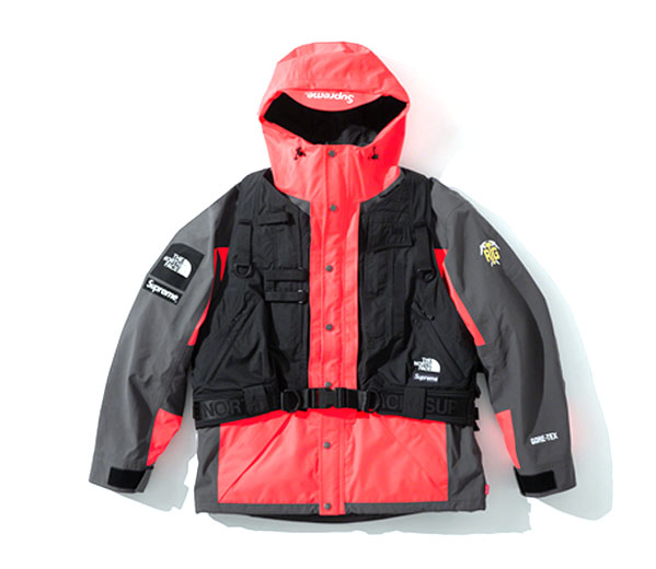 슈프림 X 노스페이스 RTG 자켓+베스트 레드 / Supreme®/The North Face® RTG Jacket+Vest Red