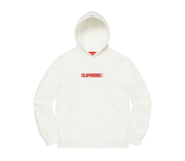 슈프림 모션 로고 후드 스웻셔츠 화이트(20SS) / Supreme Motion Logo Hooded Sweatshirt White