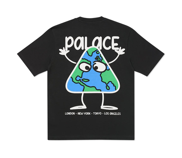 팔라스 지구티 티셔츠 블랙 / Palace Globlerone T-Shirt Black