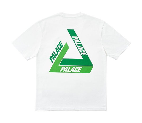 팔라스 트라이 쉐도우 티셔츠 화이트 그린 /  Palace Tri-Shadow T-Shirt White Green