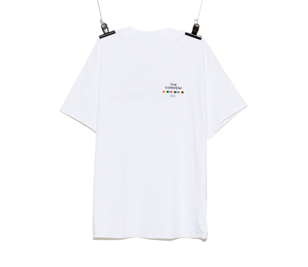 피스마이너스원 X 더 콘비니 프라그먼트 티셔츠 화이트 / PMO X THE CONVENI T-SHIRTS WHITE