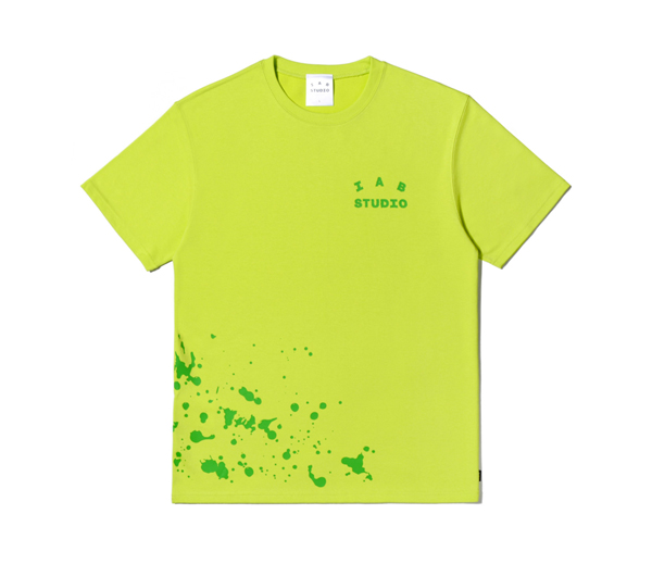 아이앱 스튜디오 라임 스플래쉬 티셔츠 / IAB STUDIO Lime Splashed T-Shirt