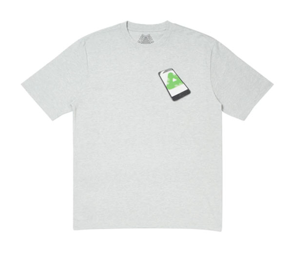 팔라스 트라이 폰 폰라스 티셔츠 그레이 / Palace Tri-Phone T-Shirt GREY MARL
