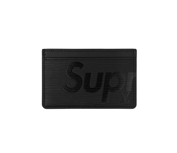 슈프림 X 루이비통 카드 홀더 블랙 / Louis Vuitton x Supreme Porte Carte Simple Epi Black