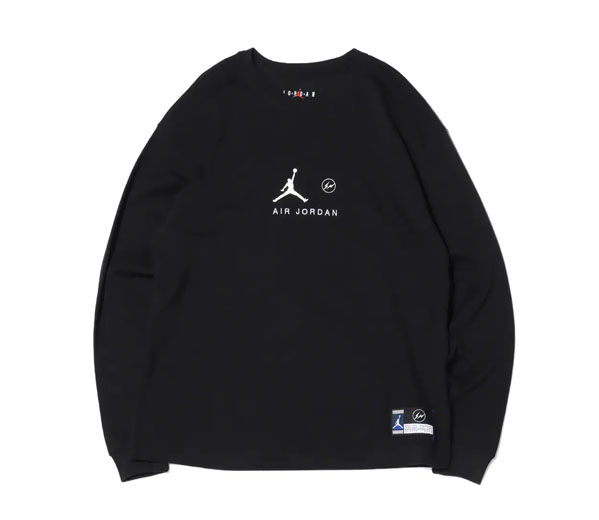 에어조던 X 프라그먼트 롱 슬리브 티 블랙 / JORDAN X FRAGMENT LONG SLEEVE TEE BLACK