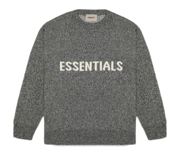 피어오브갓 에센셜 니트 스웨터 그레이 멜란지 / FEAR OF GOD ESSENTIALS Knit Sweater Grey Melange