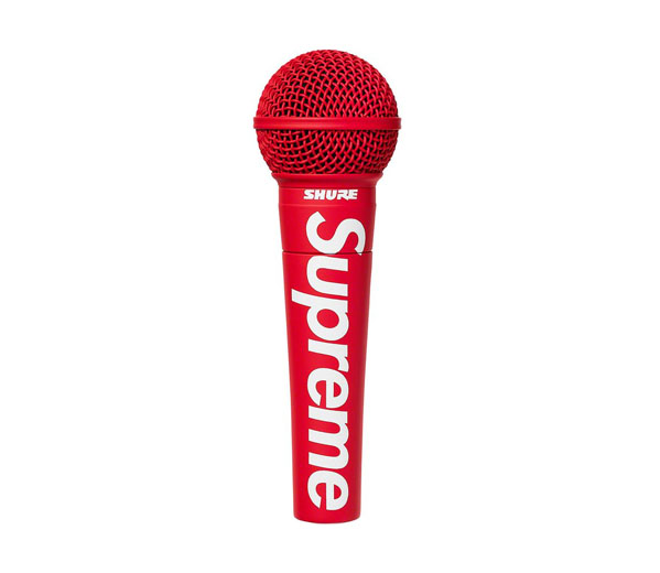 슈프림 슈어 SM58 보컬 마이크로폰 / Supreme® Shure SM58® Vocal Microphone