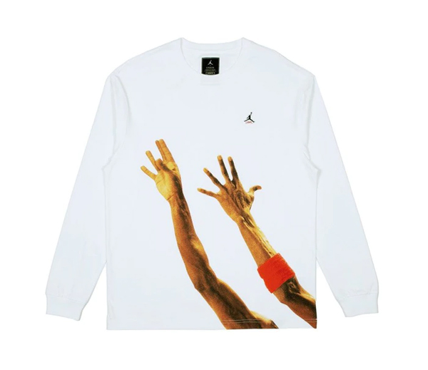 에어 조던 X 유니온 더 J 롱슬리브 티셔츠 화이트 / Jordan x Union The J LS T-Shirt White